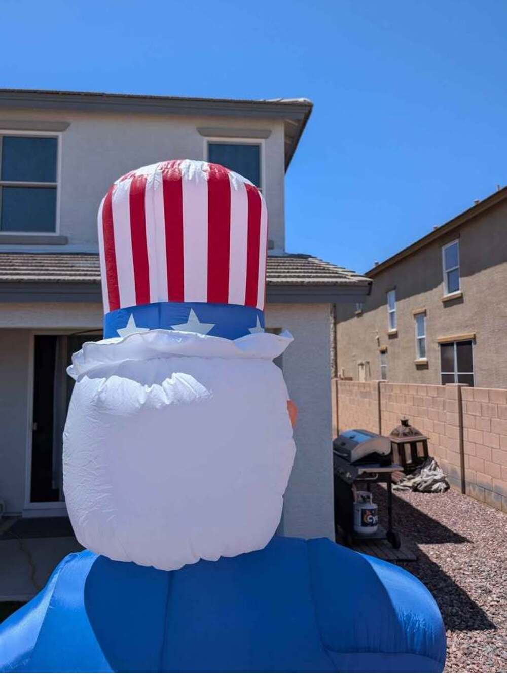 Uncle Sam Inflatable Yard Decoration - Picture 6 of 9